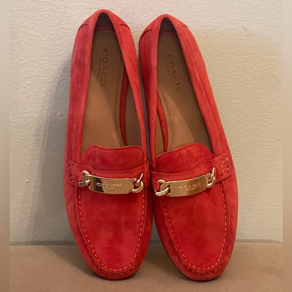 Burnt Orange Coach Loafers